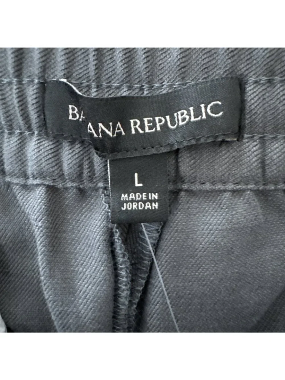 Banana Republic Tencel Linen Pants Womens Large Gray Slim Ankle Crop New